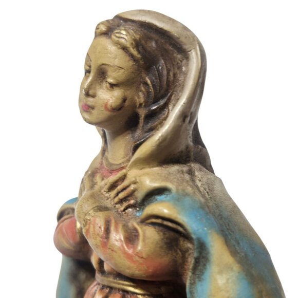 Vintage Mary Nativity Figure 4 Inch Italy Christmas Holiday Figurine Decor - Picture 14 of 16